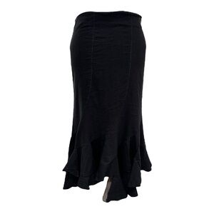 Pagani Asymmetrical washed Black Skirt